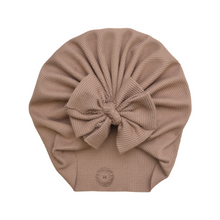 Load image into Gallery viewer, Madelyn | Nutmeg | Thermal Waffle Headwrap
