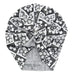 Ramone | Black & White Checkerboard Floral | Jacquard Headwrap