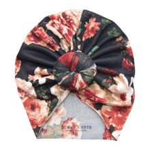 Load image into Gallery viewer, Evangela | Black Floral | Sweater Headwrap

