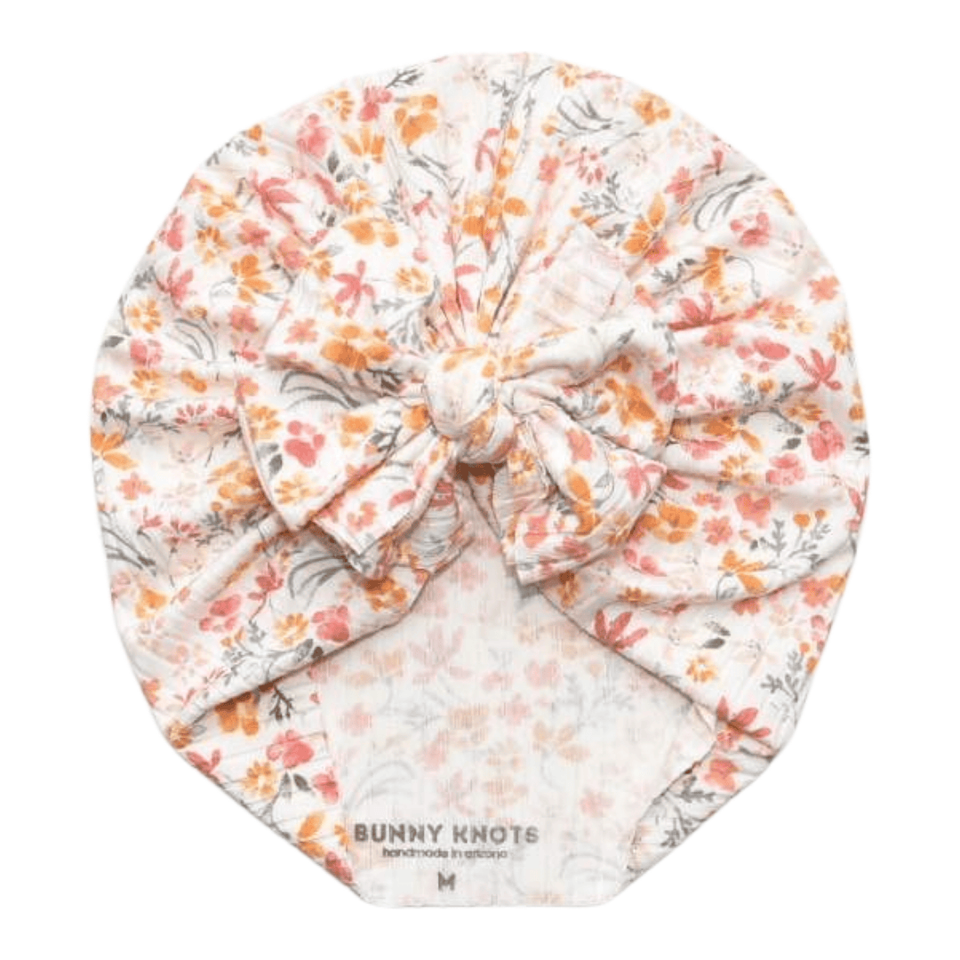 Nectar | Spring Time Ditsy Floral | Brushed Rib Headwrap - Bunny Knots