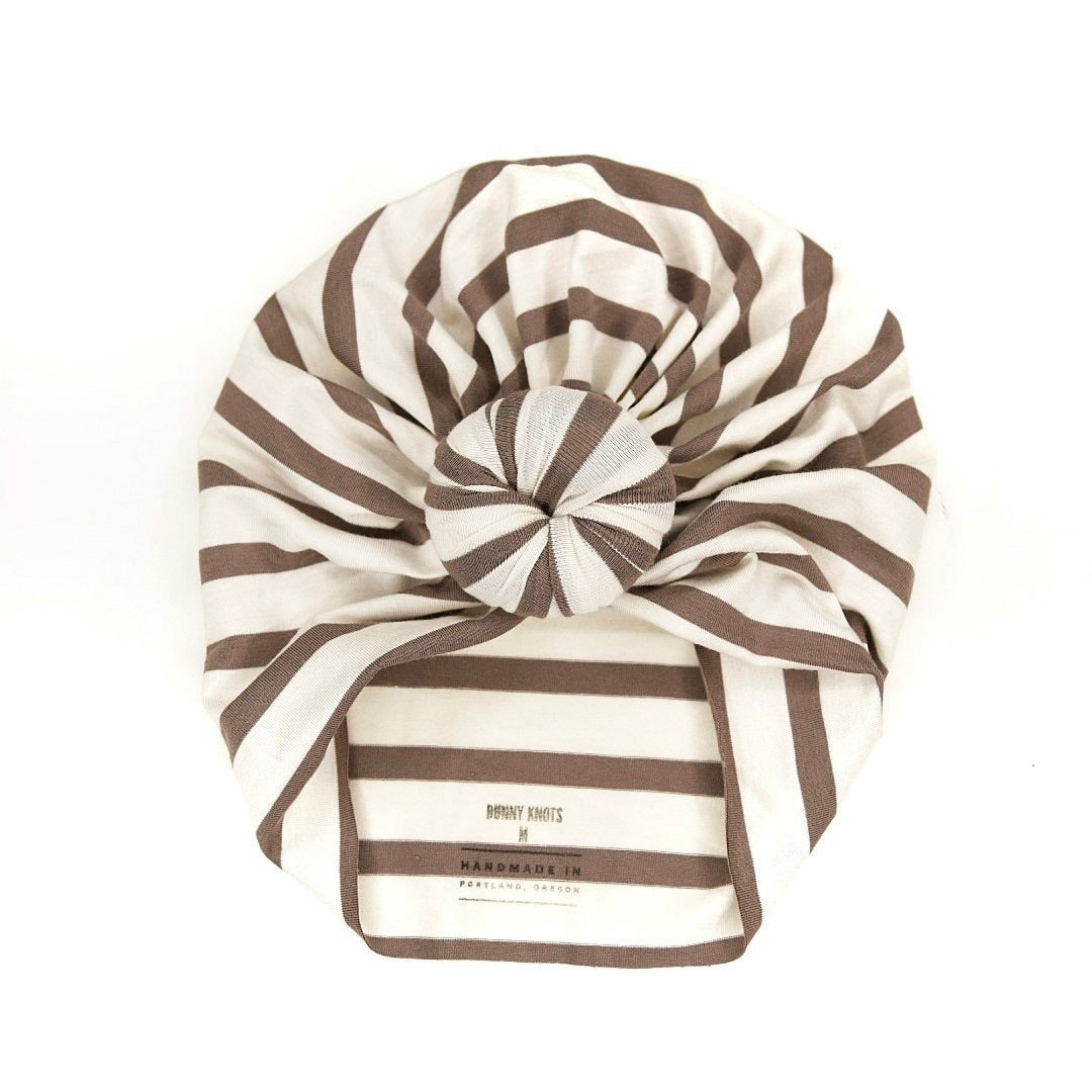 Starling | Taupe Stripe | Modal Headwrap