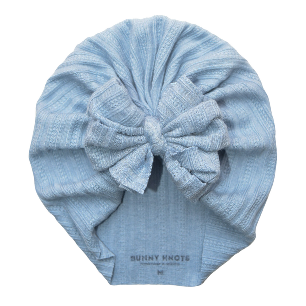 Diedrie | Frozen Blue | Pointelle Headwrap