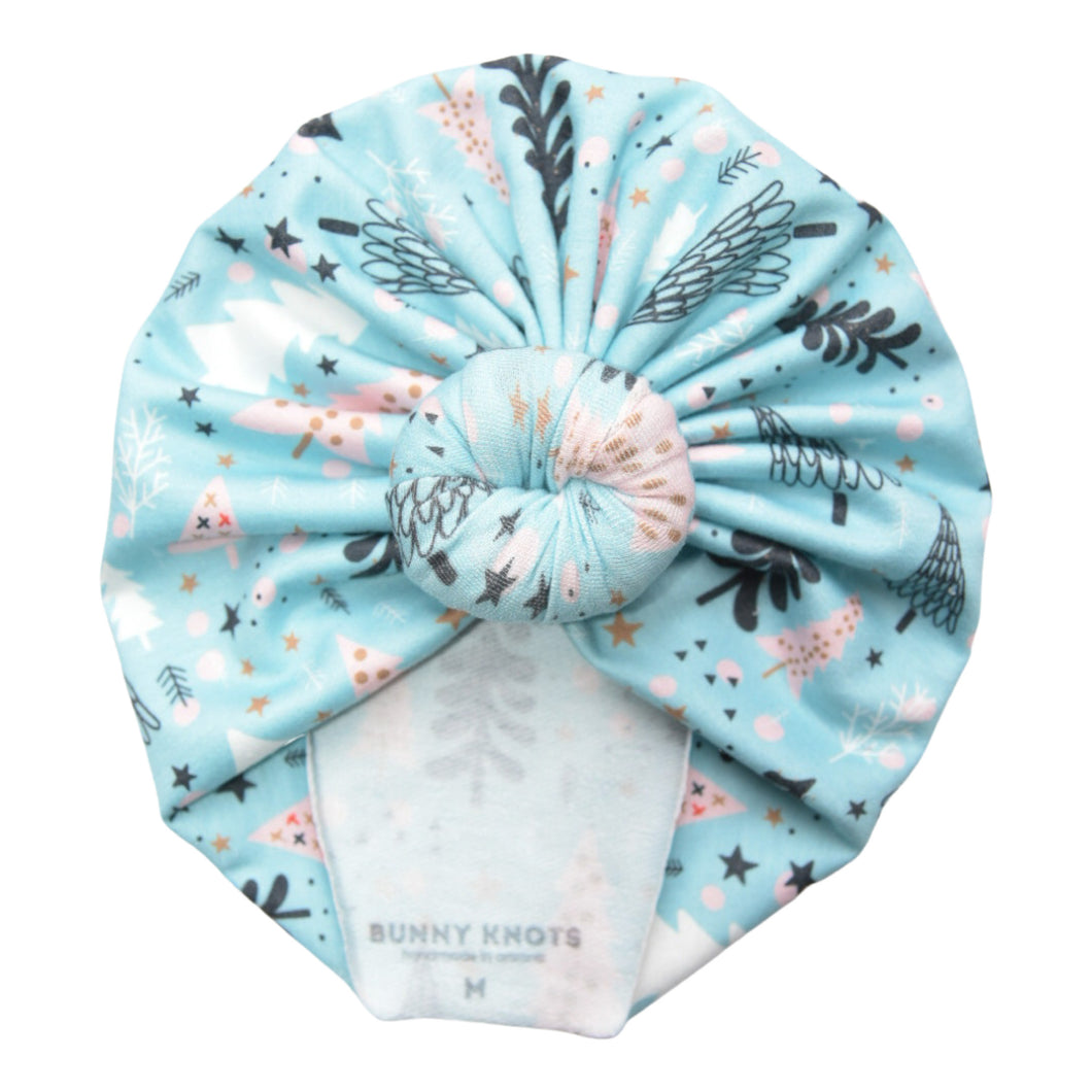 Livingston | Flocked Trees | French Terry Headwrap